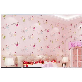 Decal giấy dán tường cô gái.aqa