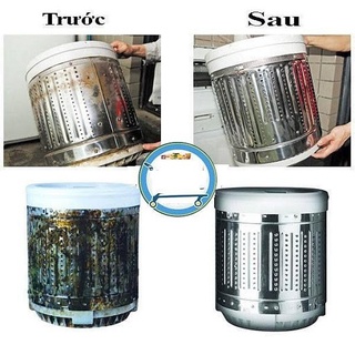 Gói Tẩy Vệ Sinh LỒNG MÁY GIẶT - Diệt Khuẩn, Tẩy Sạch Chất Cặn, Mảng Bám, Ẩm Mốc Hiệu Quả