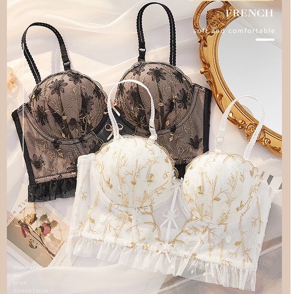 Áo Ngực Ren Cao Cấp Hở Lưng, Áo Lót Nữ Có Gọng Đệm Vừa Nâng Ngực, Siêu Xinh ZANABRA  A1008