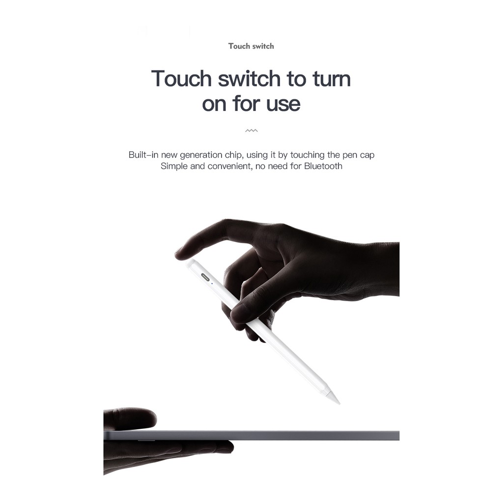 🌟CHÍNH HÃNG🌟 Bút cảm ứng chống tì tay cho IPad chính hãng TOTU ACTIVE Stylus Pen PIN LÂU - giá cực tốt
