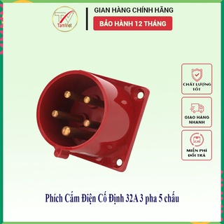 Phích cắm công nghiệp Tâm Việt, phích cắm điện 32A 3 pha 5 chấu
