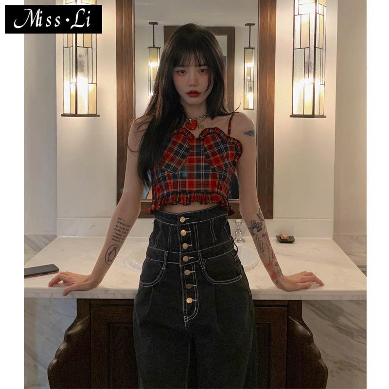 Áo Hai Dây Họa Tiết Kẻ Sọc Thiết Kế Mới Quyến Rũ Phong Cách Pháp Cổ Điển Dành Cho Nữ 2022