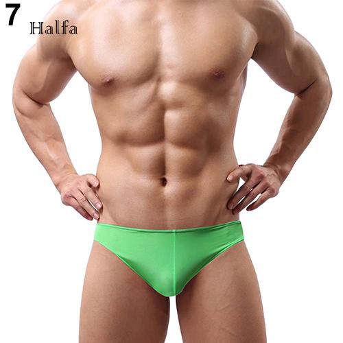 Quần lót tam giác màu trơn đơn giản cho nam