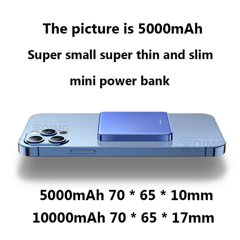 Sạc Dự Phòng ko dây 15w 10000mah Cho ĐT táo 12 12 Pro 12pro Max 12mini