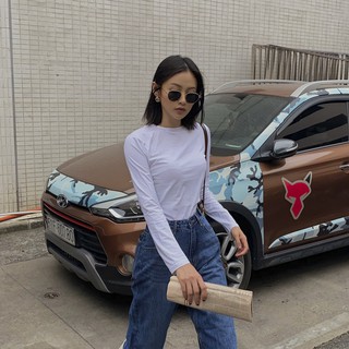 [Mã LT50 giảm 50k đơn 250k] TATICHU - Áo thun ôm tay dài - Basic Tshirt