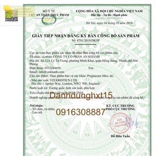 Vitamin Bà Bầu Pregnacare Max Anh