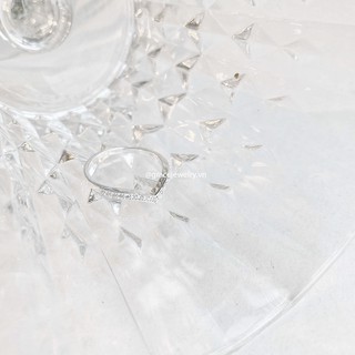Nhẫn bạc Grace - Crystal V