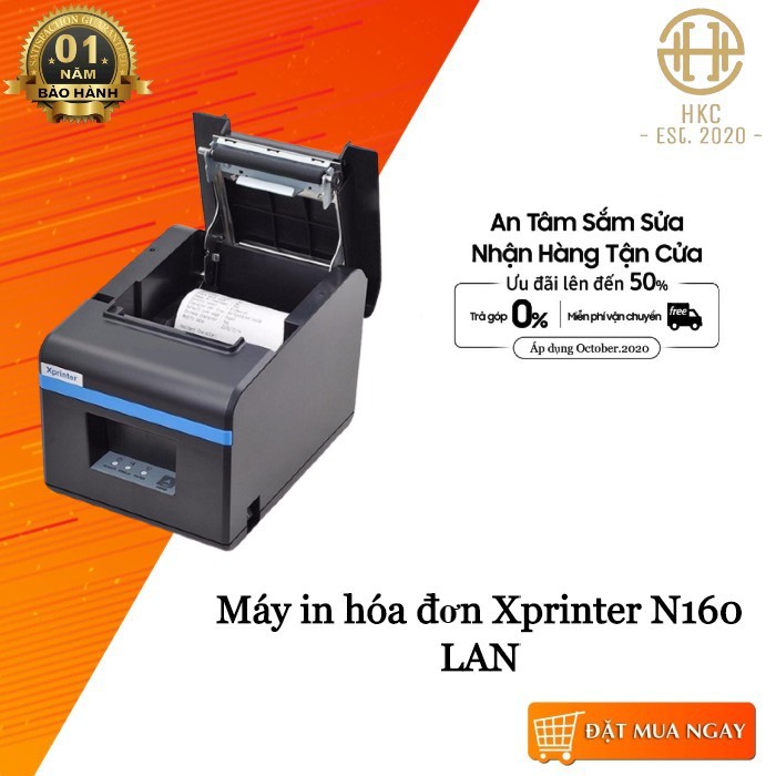 Máy in hóa đơn Xprinter N160 LAN