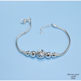 Lắc tay bạc ta cho bé bi trơn xinh xắn - trang sức mina jewelry