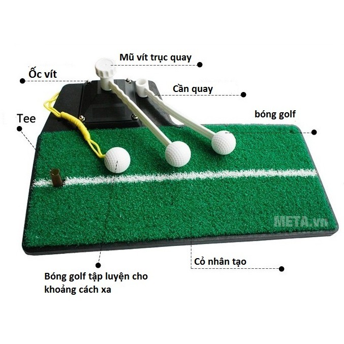 Thảm tập Golf Swing Mat (loại cao cấp) (tặng kèm tee và bóng nhựa)