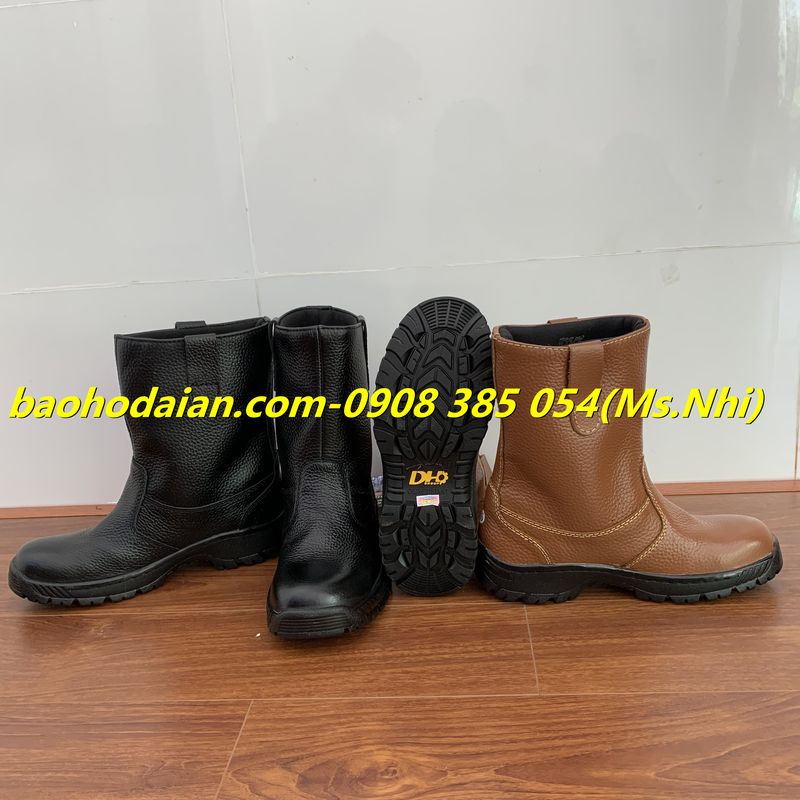 Ủng da bảo hộ lao động chính hãng DH Group- Hình thật