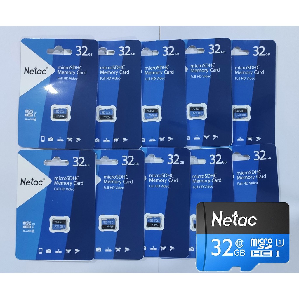 Thẻ nhớ MicroSD 32Gb Netac U1 Class10 - Thẻ nhớ cho điện thoại, máy ảnh, camera, camera hành trình