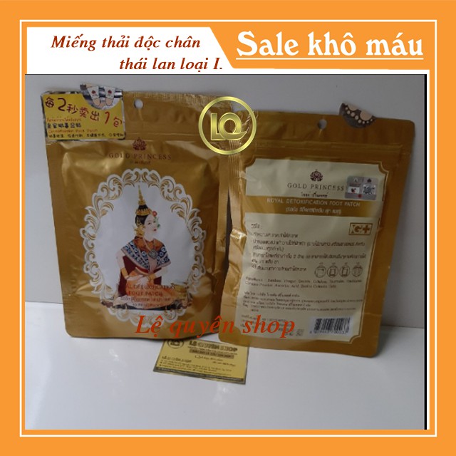 Miếng dán thải độc chân Thái Lan hộp 10 miếng hiệu quả