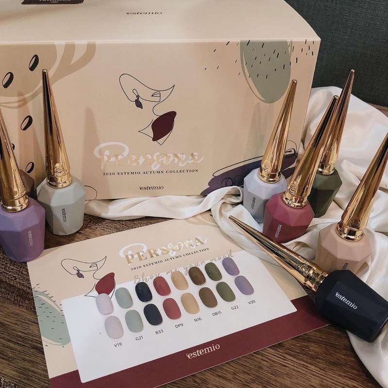 Sơn gel estemio chính hãng hàn quốc set persona 2020