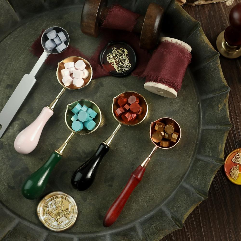 YIYU Muỗng Nung Sáp Niêm Phong Thiệp Mời Đám Cưới Phong Cách Vintage