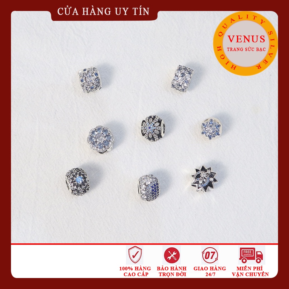 [Hàng cao cấp] Bộ sưu tập charm màu xanh nhạt- Trang sức bạc Venus