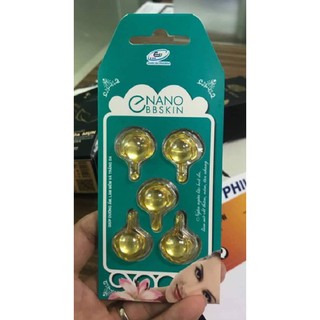 1 Vỉ X 5 Viên Serum Vitamin E Bôi Dưỡng Da Cao Cấp - Giúp Da Mặt Sáng Mịn - Làm Mờ Vết Thâm, Nám Có Trong E Nano Bb Skin