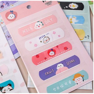 Set 5 miếng băng cá nhân hoạ hình cute