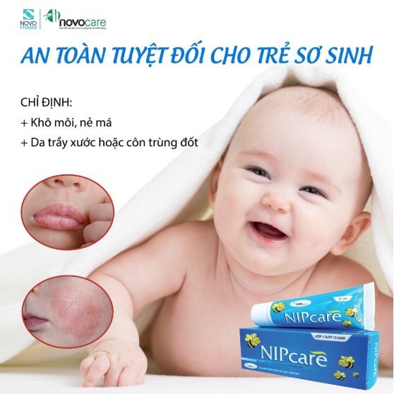 Kem Bôi Nứt Đầu Ti NIPcare - Giảm Hăm Tã Cho Bé Nip Care - Tuýp 15g