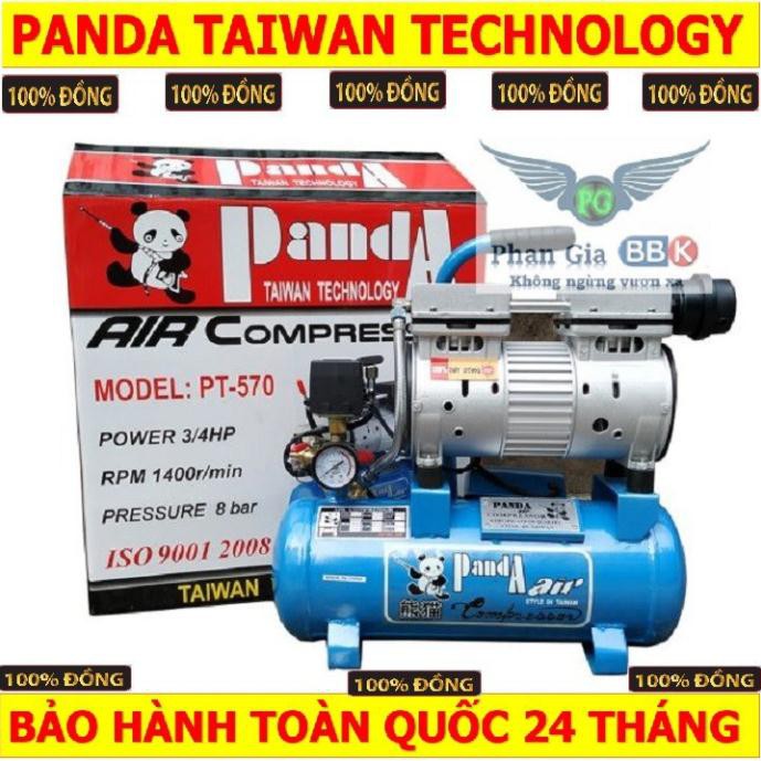 Máy nén khí Panda 24L, máy nén khí không dầu, máy nén khí 24 lít, máy nén khí, máy phun sơn 100% dây đồng