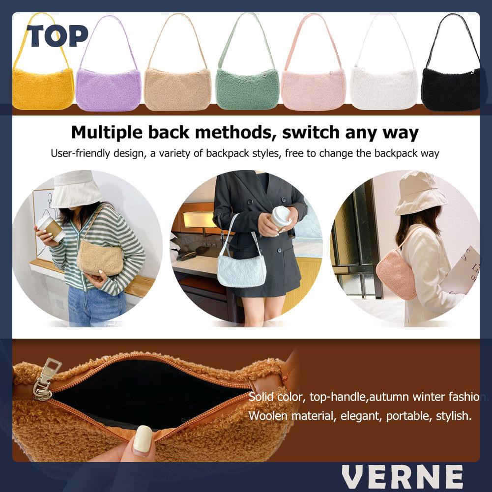 Túi Xách Len Đeo Vai Thời Trang Du Lịch Tiện Dụng