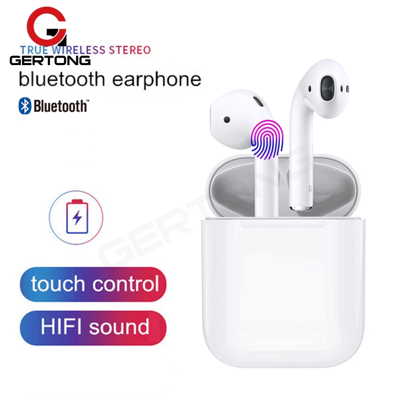 Tai Nghe Bluetooth 5.0 Hifi Không Dây Kèm Hộp Sạc Dùng Cho Airpods 2nd