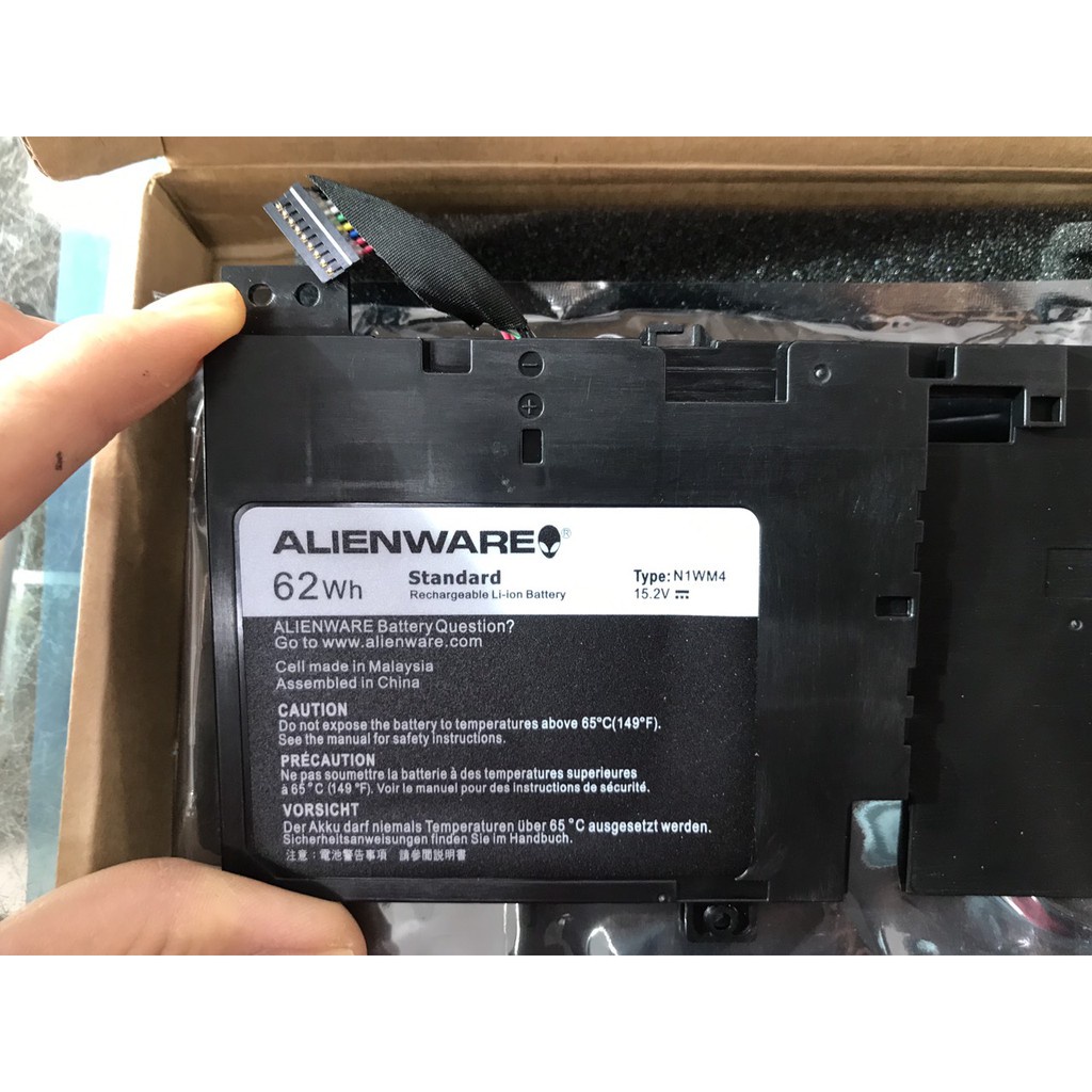 (BATTERY) PIN LAPTOP DELL ALIENWARE 13 R1 R2 (ZIN) (4 CELL) dùng cho Alienware 13 R1 R2, 3V806 62N2T 2VMGK N1WM4