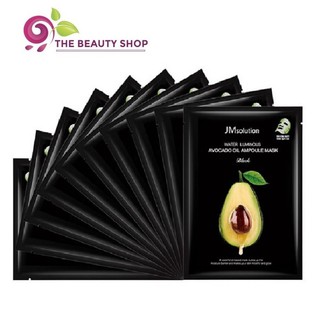 Combo 10 Mặt Nạ Bơ JM Solution Water Luminous Avocado Oil Ampoule Mask 30ml