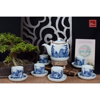 ẤM CHÉN MEN LAM - TRÚC LÂM THẤT HIỀN
