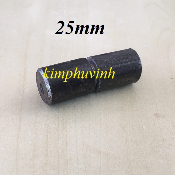 02 CÁI - PHI 25mm BẢN LỀ CỐI TIỆN - LỀ CỐI XOAY 25LY