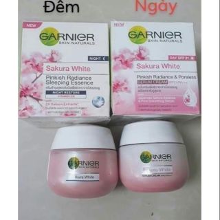 Bộ đôi kem trắng da ngày và đêm ganier