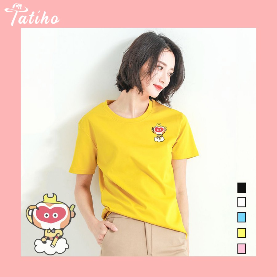 [Hàng Xịn, Gía Tốt] Áo Phông Thun Nam Nữ Tay Ngắn Hình Icon Ngộ Không Nhiều Màu - Unisex - Cotton - Mã AT020