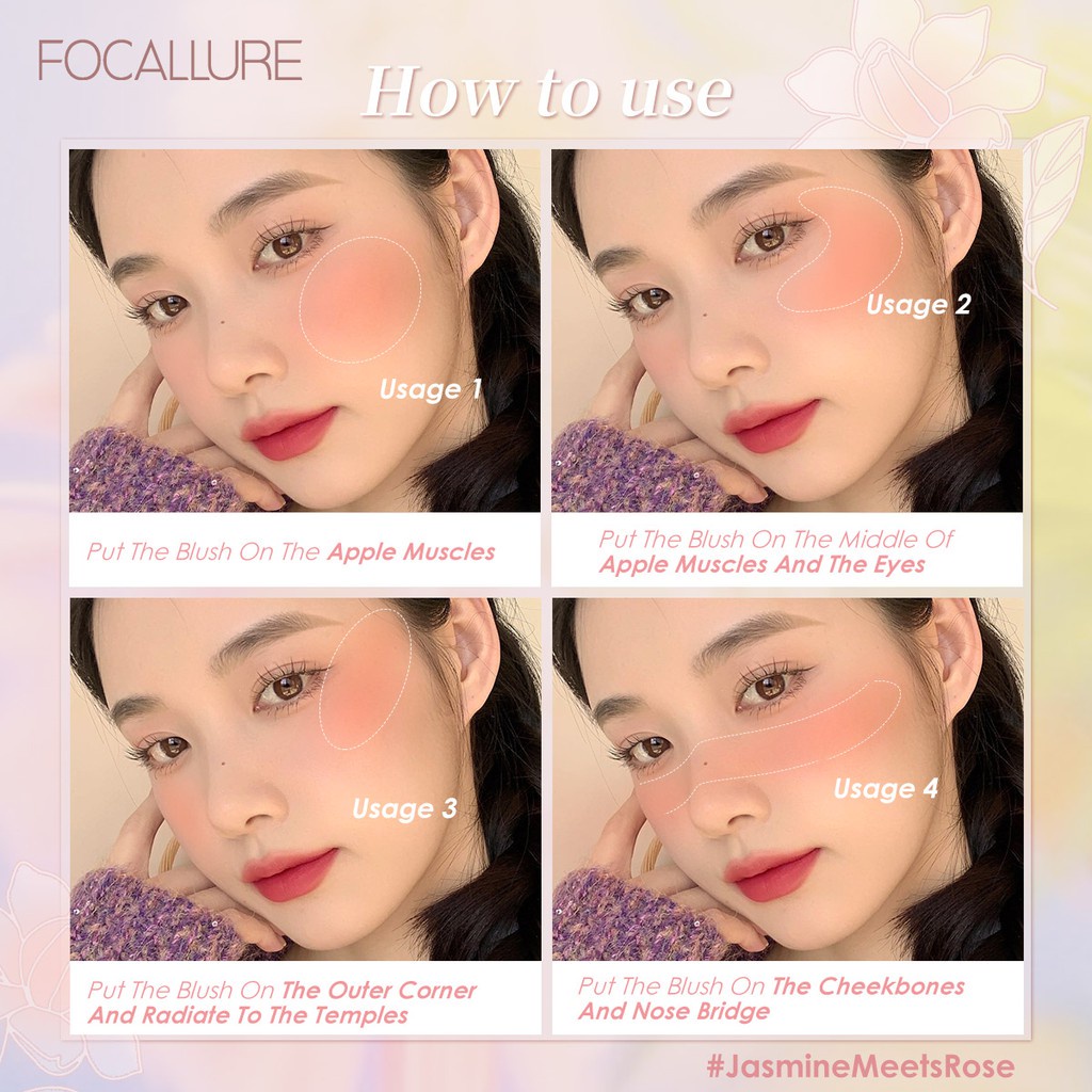 Focallure Phấn má hồng mềm mịn dễ sử dụng 40g