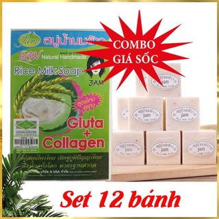 Combo Xà phòng cám gạo Jam Thái Lan