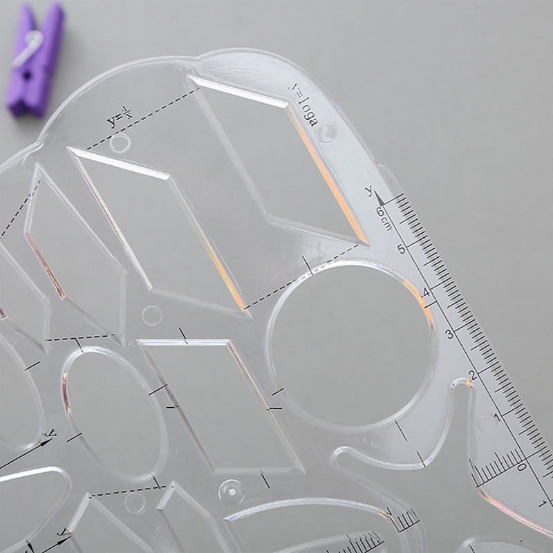 1 Thước Nhựa Trong Suốt Đa Năng