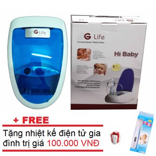 Máy xông hút mũi họng AG-Life Hibaby + Tặng nhiệt kế điện tử gia đình