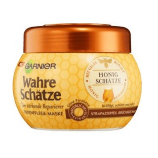 Ủ tóc garnier wahre schatze chiết xuất mật ong cho tóc hư tổn & gãy rụng, 250 ml