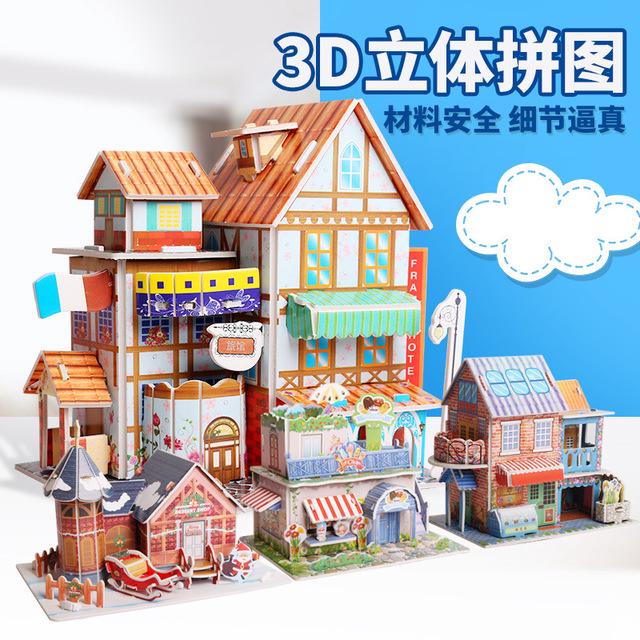 Bộ lắp ráp mô hình máy bay giấy 3D cho bé