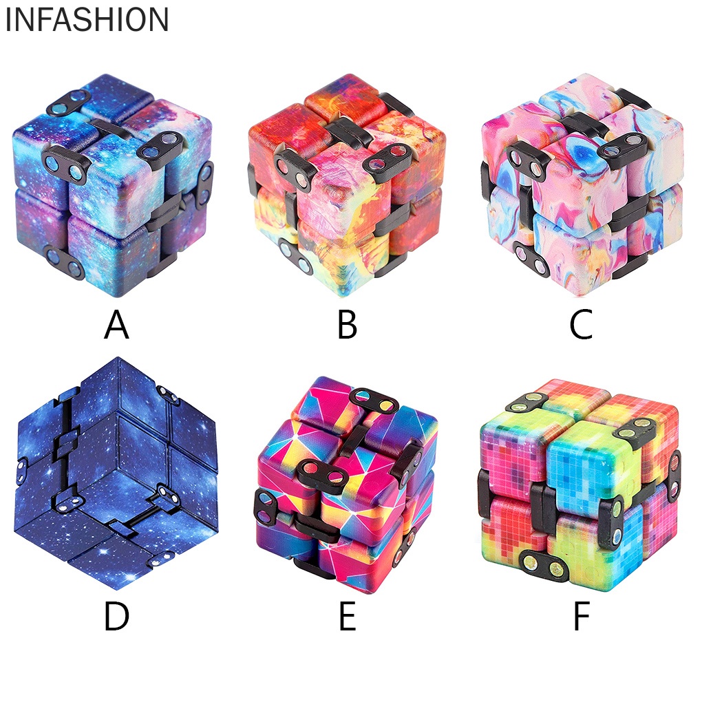 Đồ Chơi Khối Lập Phương Vô Cực Bằng Nhựa Giúp Giảm Căng Thẳng
