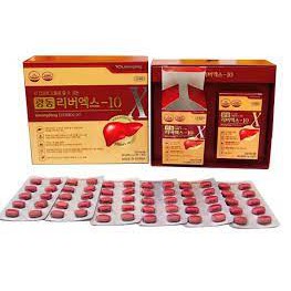 Viên Uống Bổ Gan Kwangdong LiverX-10 Hàn Quốc, Hộp 120 Viên, Giúp Giải Độc Gan Bảo Vệ Sức Khỏe Lá Gan