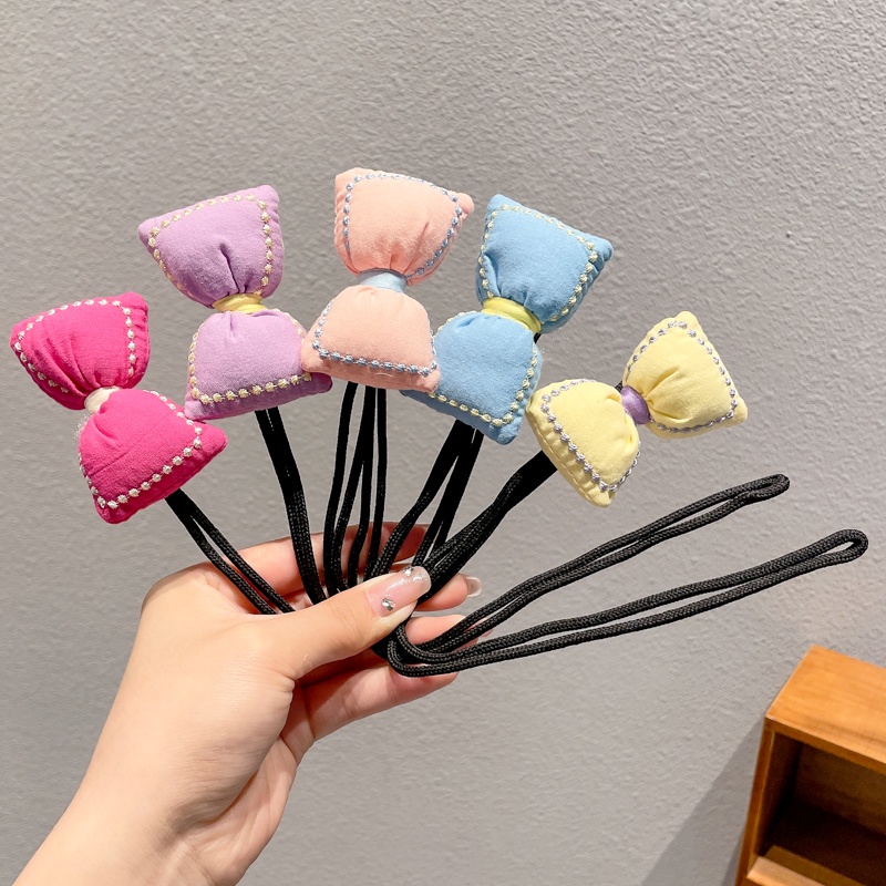 Kẹp Tóc Nơ Hoa Dễ Thương Phong Cách Hàn Quốc Cho Bé Gái