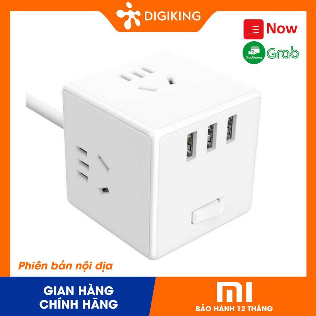 Ổ cắm đa năng liền cáp 1.5m XIAOMI Mijia Magic Cube Multifunctional Plug (With1.5MCable)