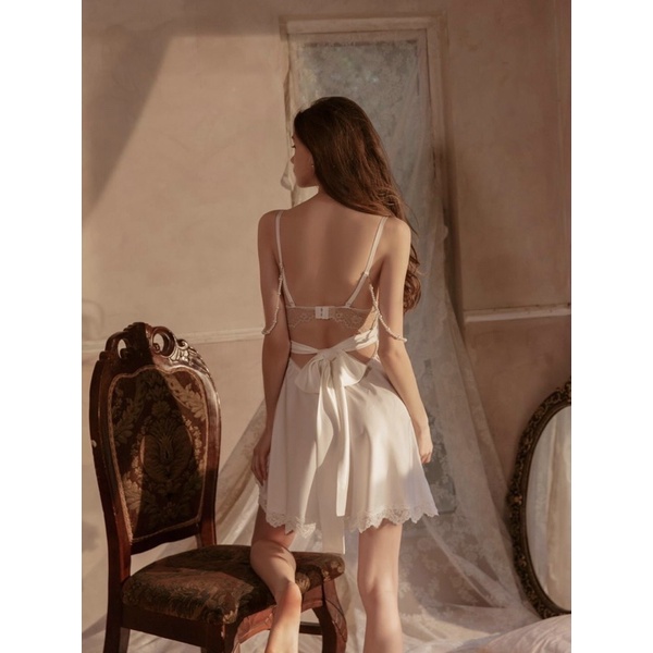 Váy ngủ 2 dây sexy lụa 1