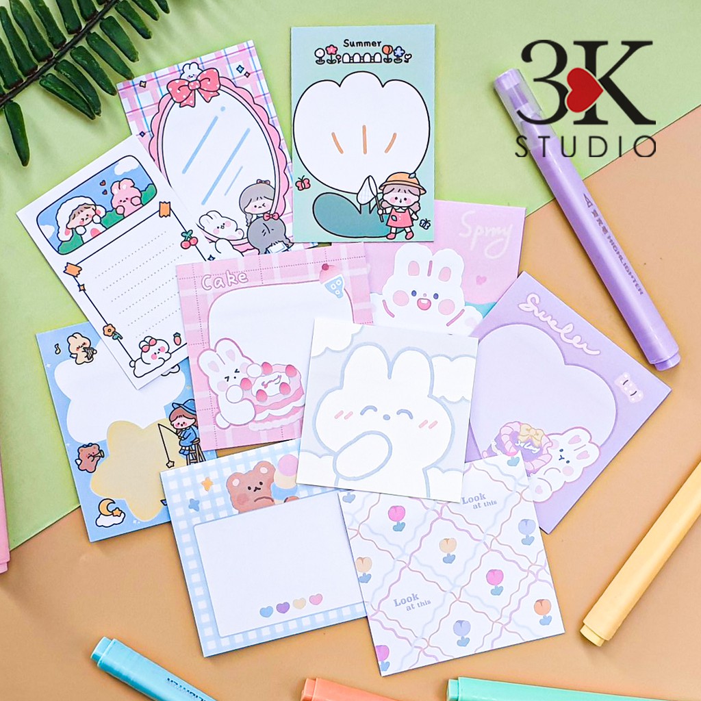 SET TRỘN 10 MẪU - 100 TỜ GIẤY NOTE (COMBO 12)