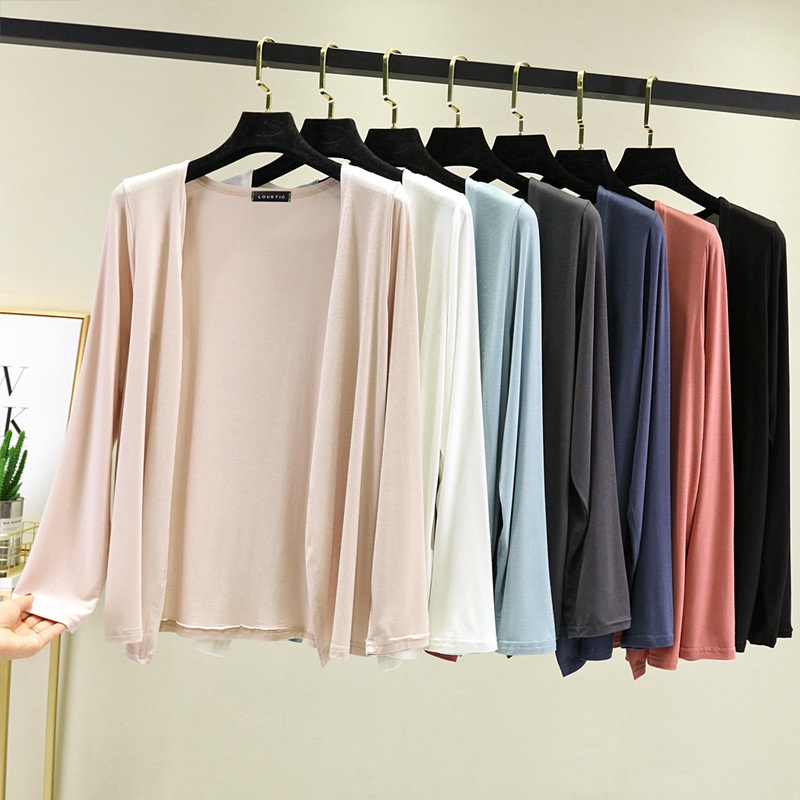 Áo Khoác Cardigan Dáng Dài Phong Cách Hàn Quốc
