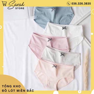 [Mã FAMAYWA giảm 10K đơn 50K] Quần Lót Cotton Phối Nơ Mềm Mại Mới 012