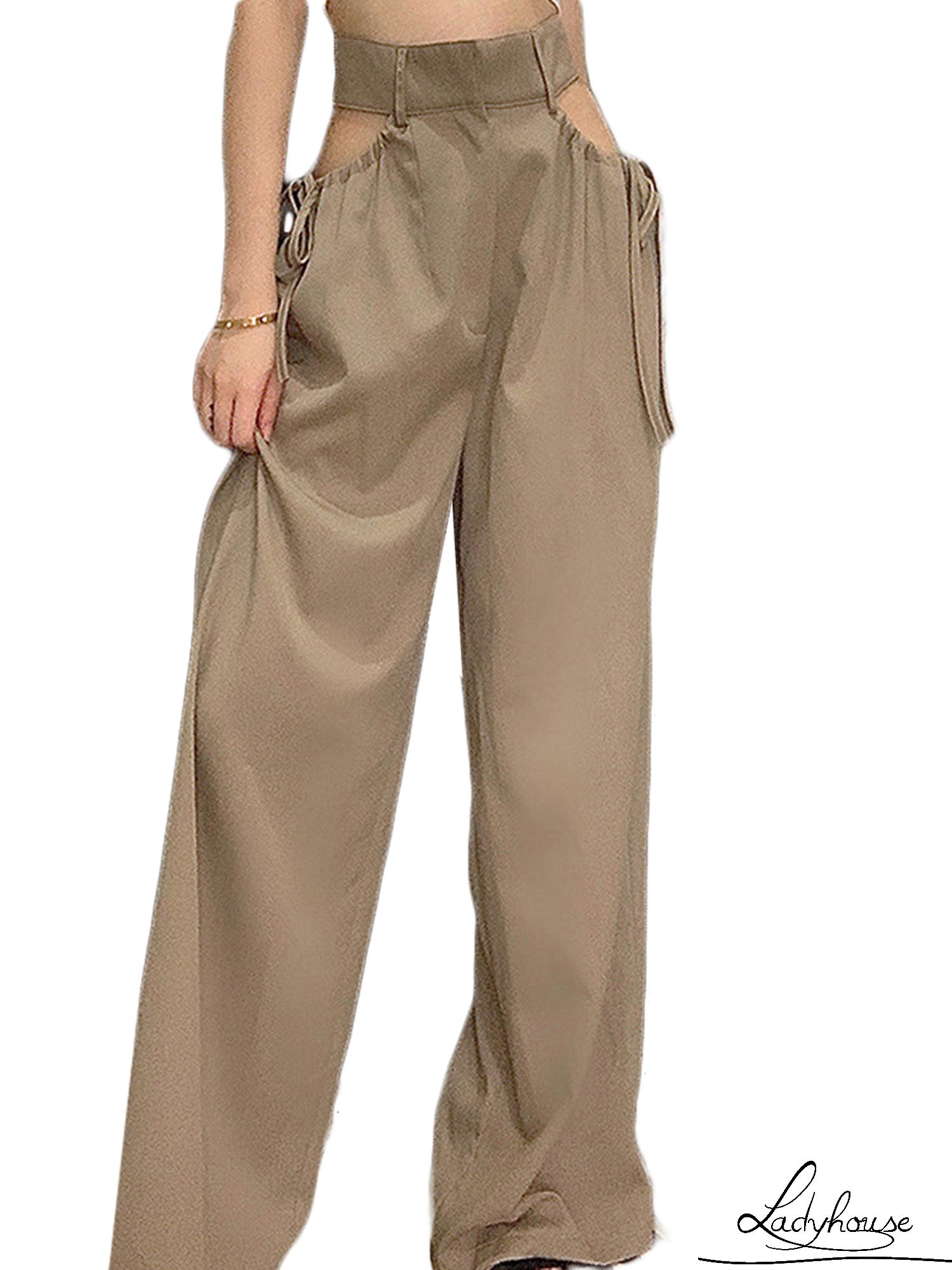 Quần Dài Lưng Cao Phối Dây Rút Thời Trang Cho Nữ Ld %0020 | BigBuy360 - bigbuy360.vn