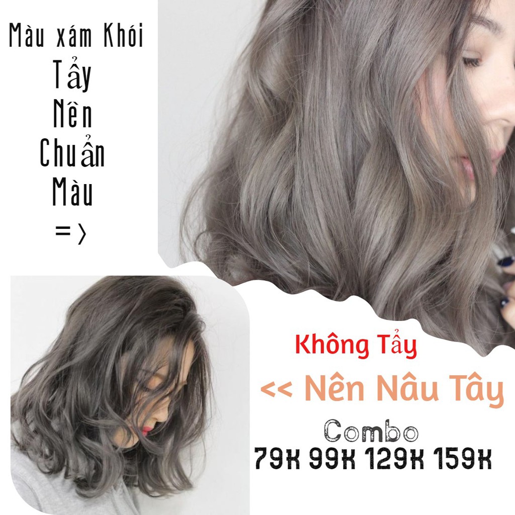 Tuýt Thuốc Nhuộm Tóc Maia Màu Tro ( ash 0/19) + Oxi  Tặng Găng Tay