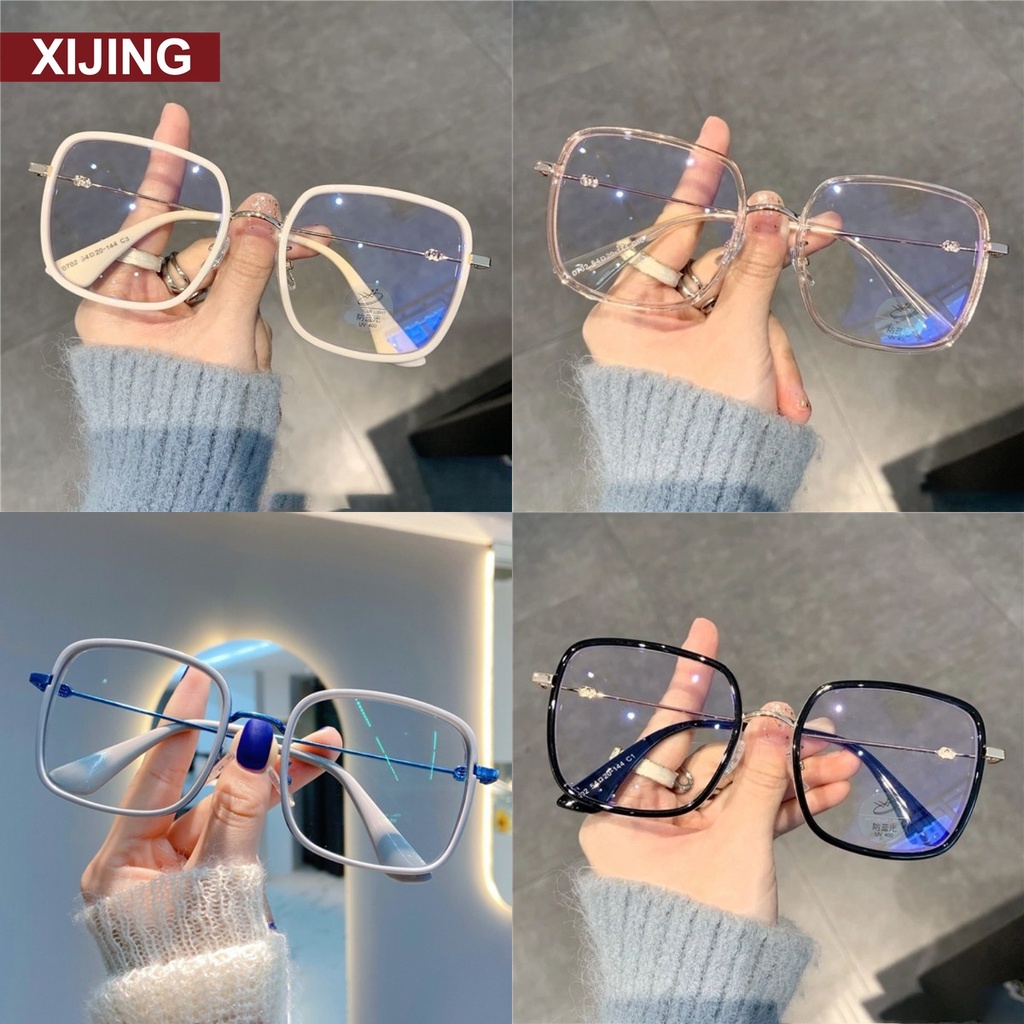 Gọng kính học sinh lớn bằng kim loại 4 màu cho nam nữ