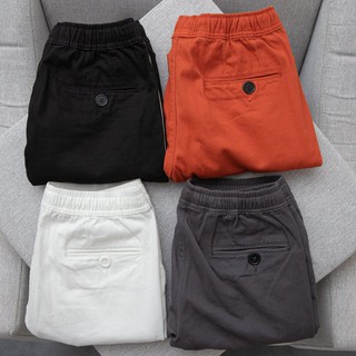 Quần kaki lưng thun phối viền co giãn 4 chiều Đen QKK03 - Mengo